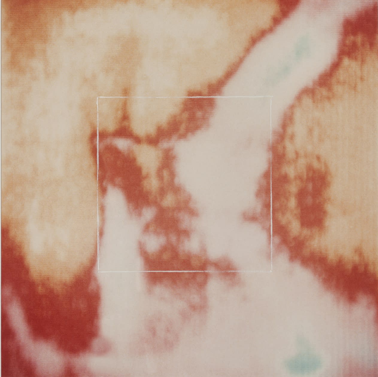 Blythe Bohnen, Motion Joining 4 Equidistant Points, Recorded by China Marker on Mylar and Thermogram, 1968