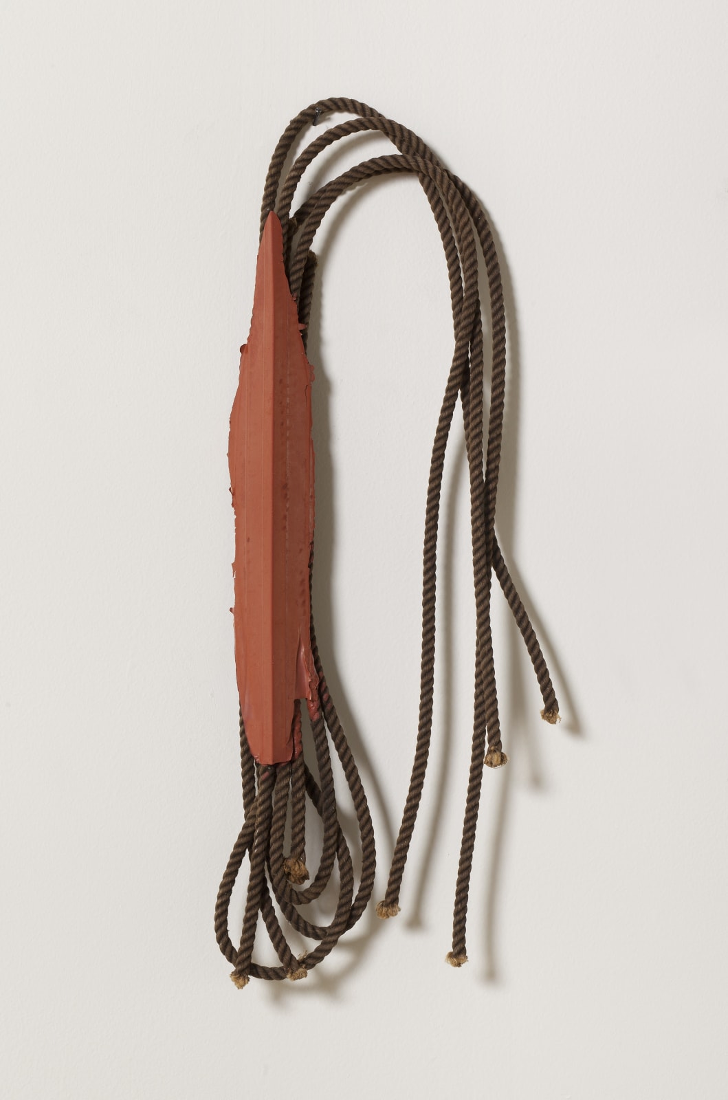 Alice Adams, Red Silastic Corner with Rope, 1969