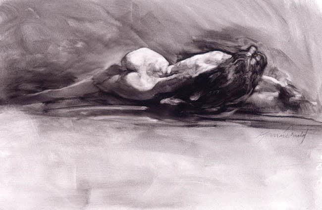 Richard MacDonald, Reclining Nude, Serigraph, 1999