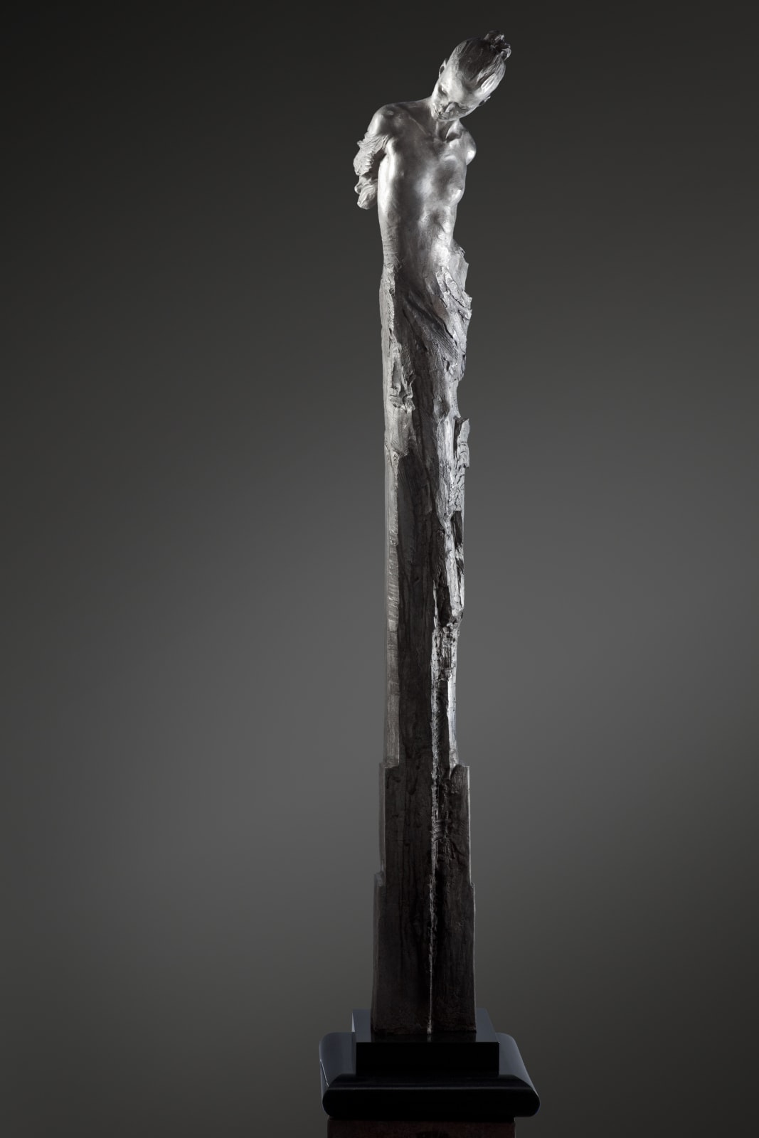 Richard MacDonald, Angelic Crystal Column, Platinum, 2010