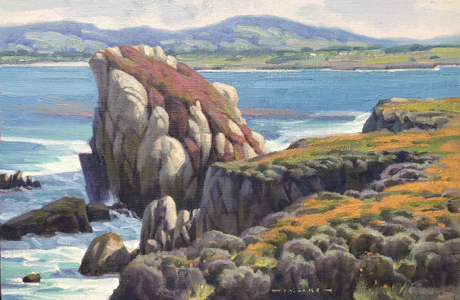 Jim Lamb, Ice Plant & Poppies, 2020