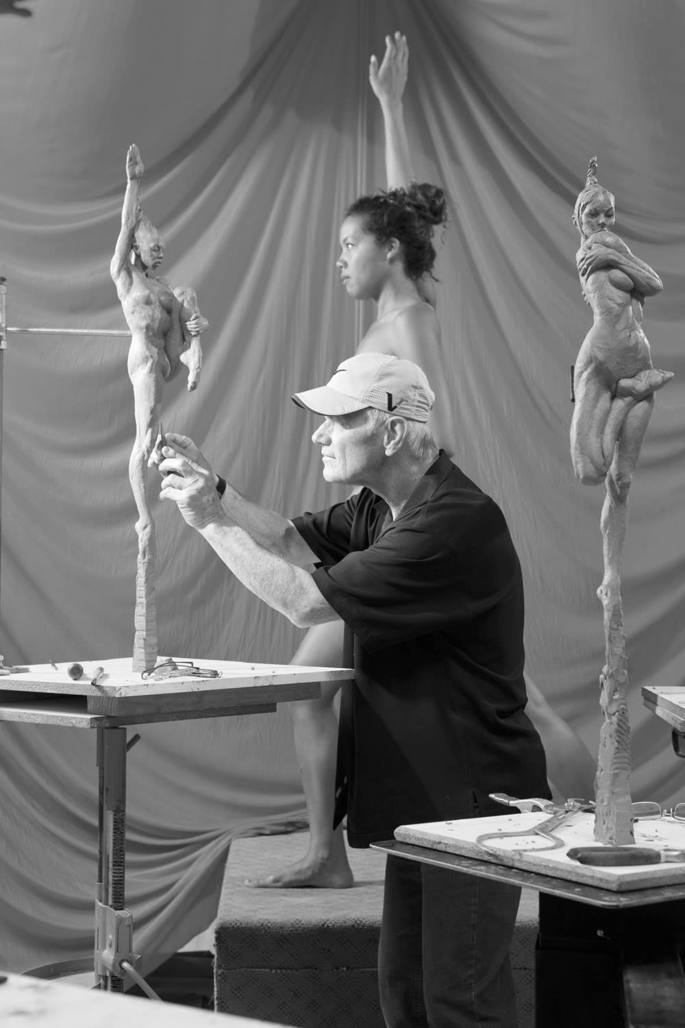 Richard MacDonald, Contemporary Nude Spire IV Column - Clarity, 2012