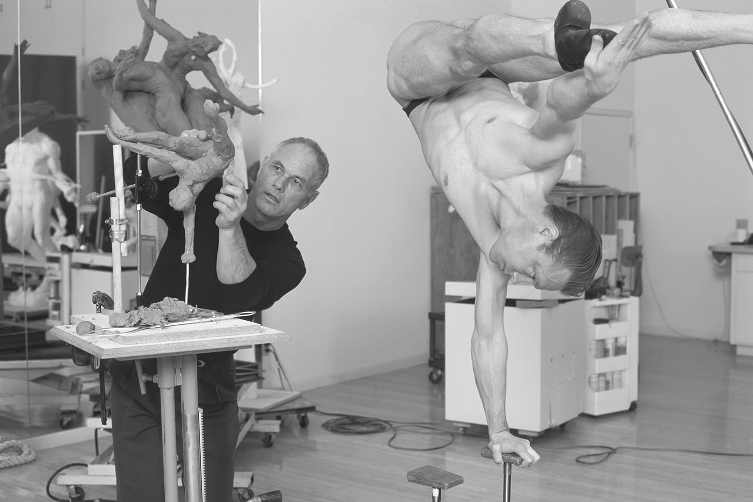 Richard MacDonald, Caruso Triptych, Platinum, 2009