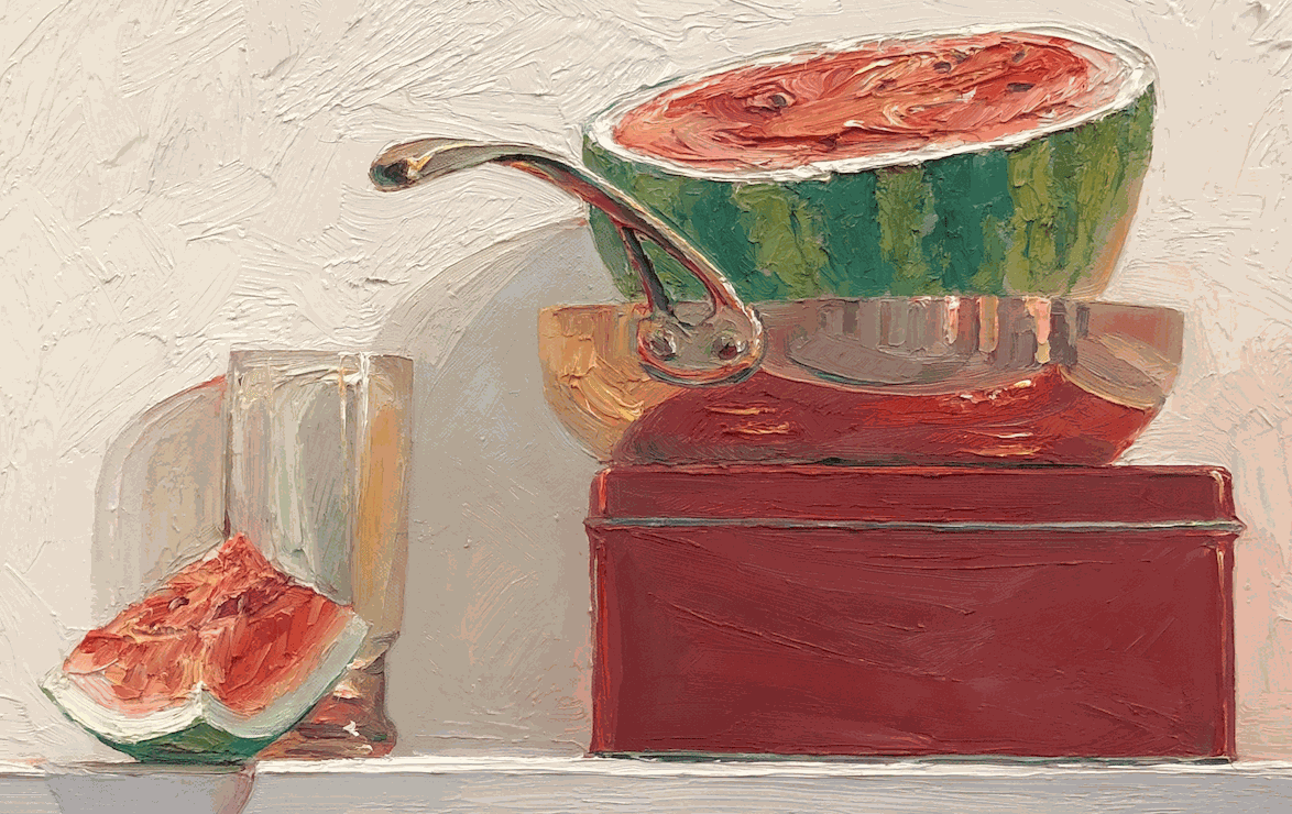 Jian Wang, Still Life with Watermelon, 2005