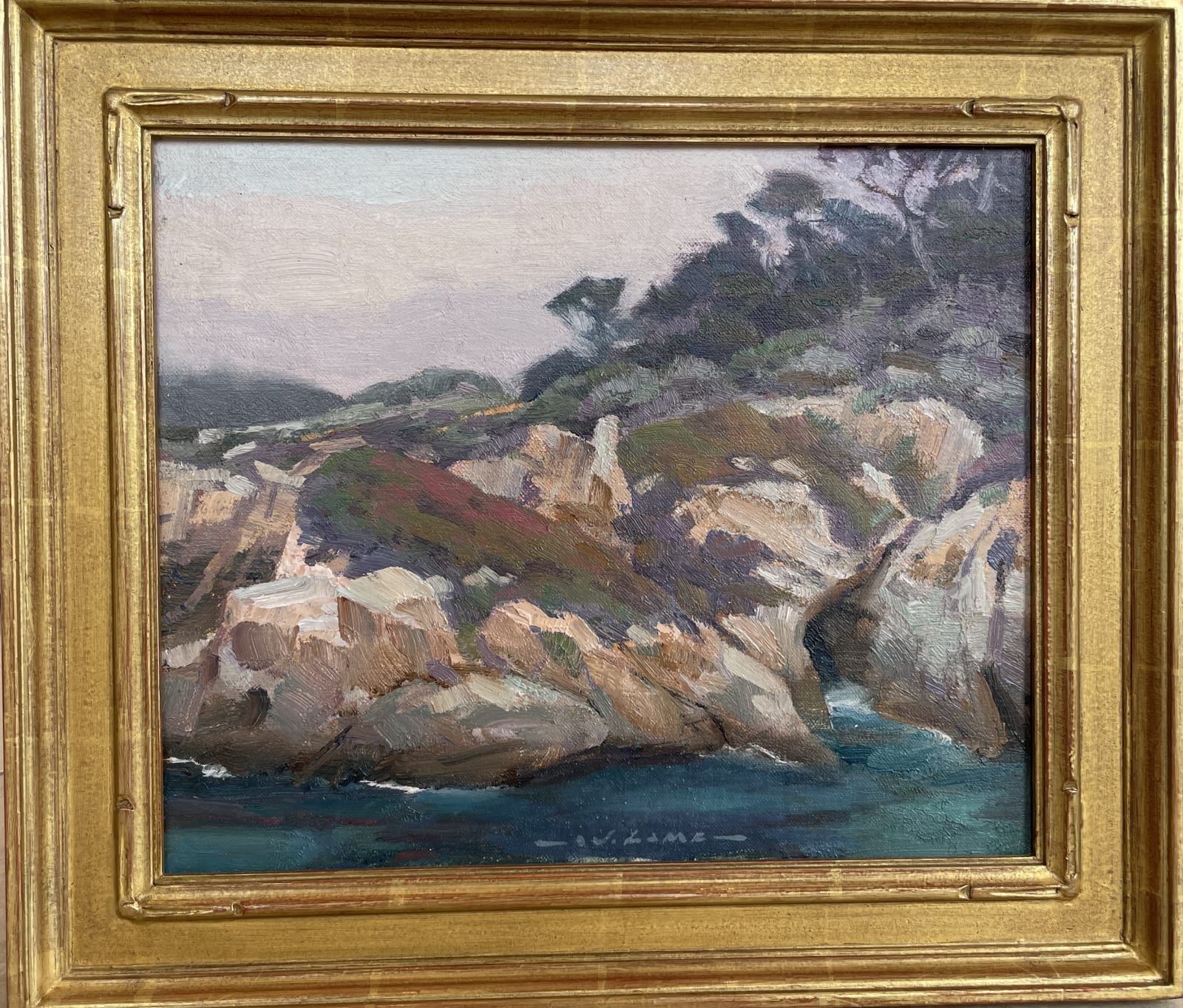 Jim Lamb, Ice Plant, Poppies & Pines- Pt Lobos, 2015