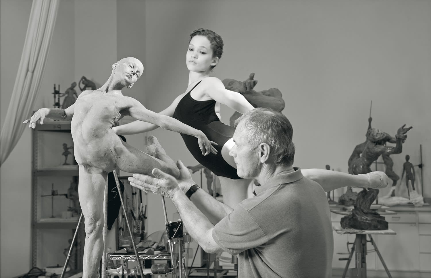 Richard MacDonald, Study for Dance the Dream, Half Life, Platinum, 2009