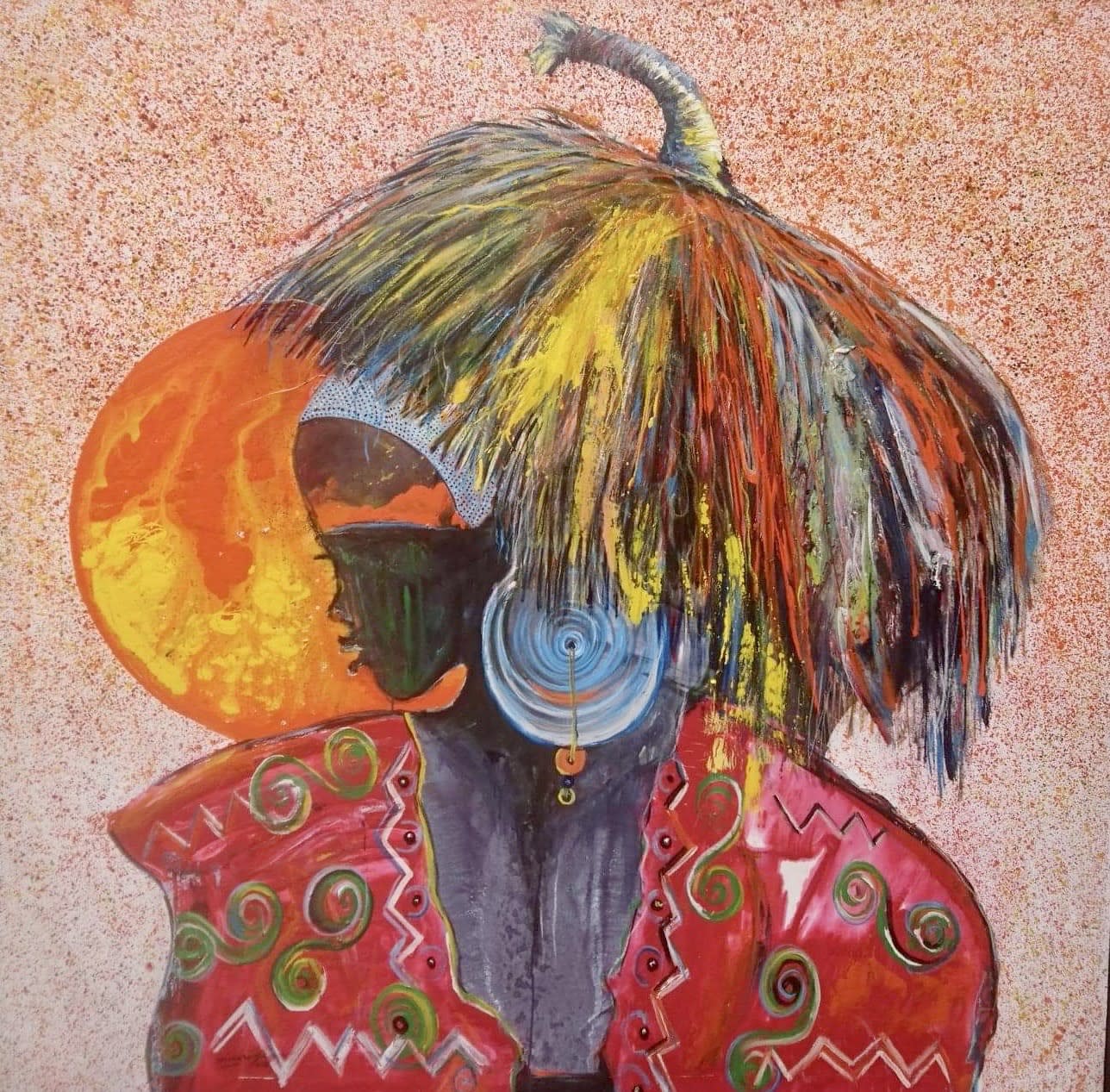 Frank Dikisongele, L'horizon du bonheur, 2019