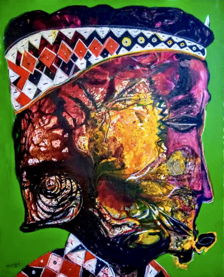 Frank Dikisongele, Le couronné, 2018