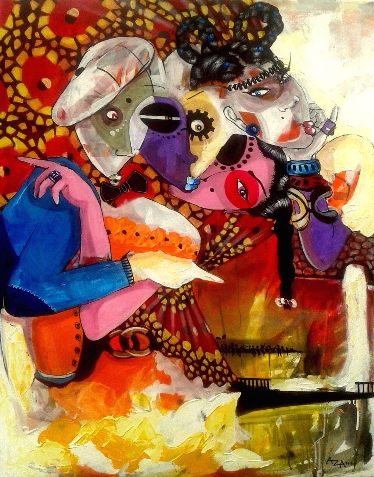 Aza Mansongi, Samedi soir, 2018