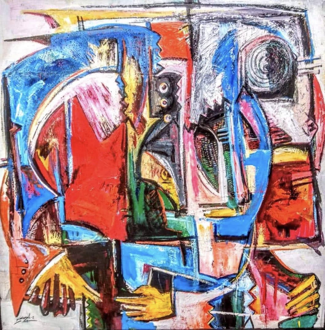 Frank Dikisongele, La réflexion portée , 2019