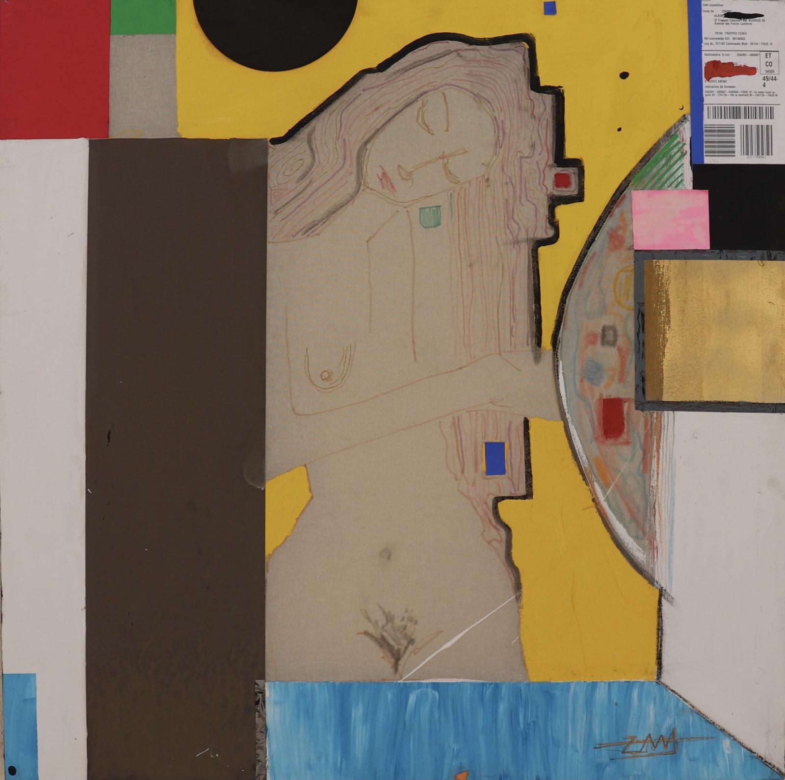Zelalem Merga , Lover in yellow mirror , 2019