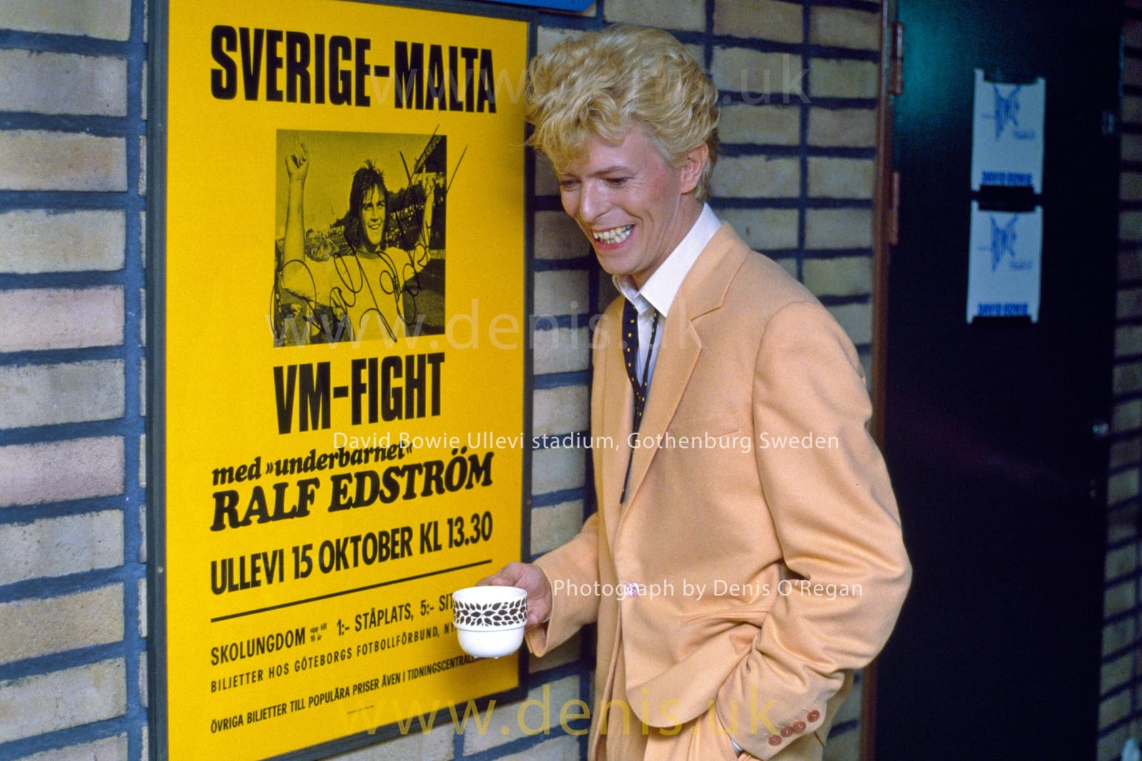 DAVID BOWIE, David Backstage Ullevi Stadium, 1983