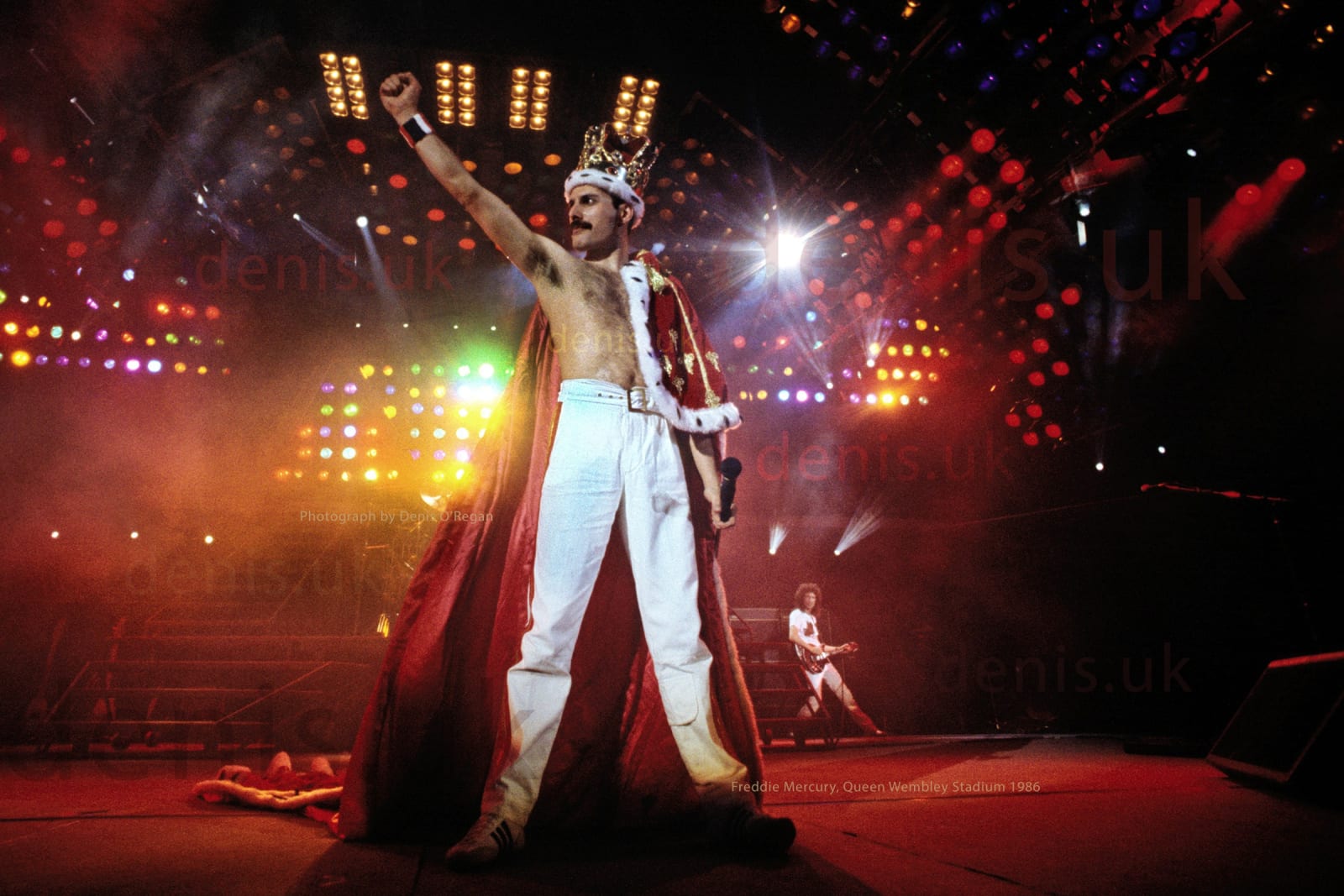 QUEEN, Freddie Wembley Stadium, 1986