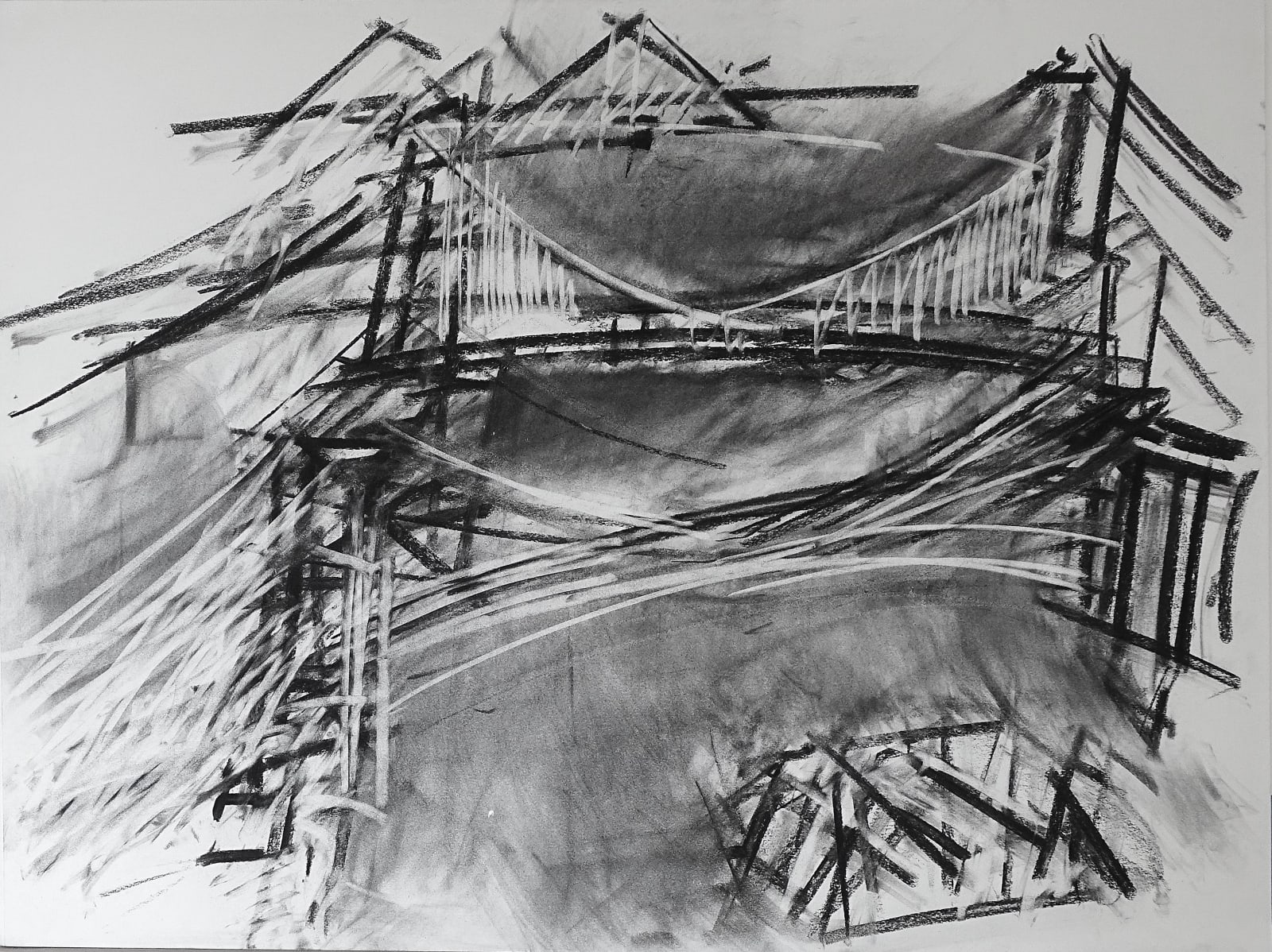 Dennis Creffield, Bridges over the East River #1, 1996