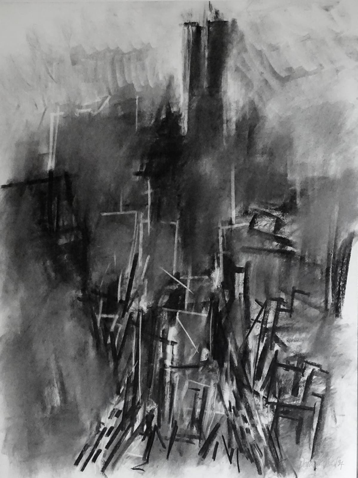 Dennis Creffield, View towards the World Trade Centre, 1994