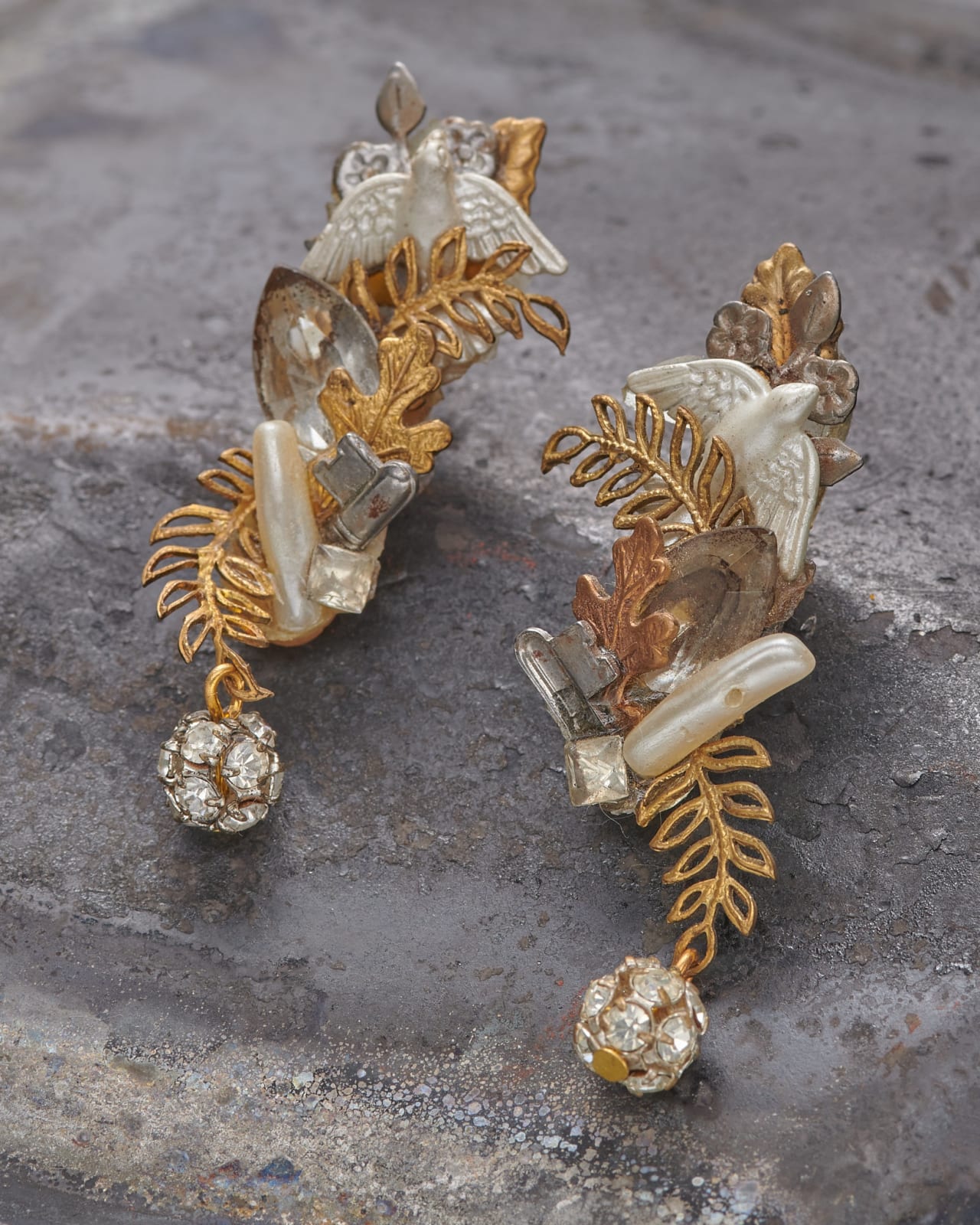 Maximal Art, Dove Earrings, 1987