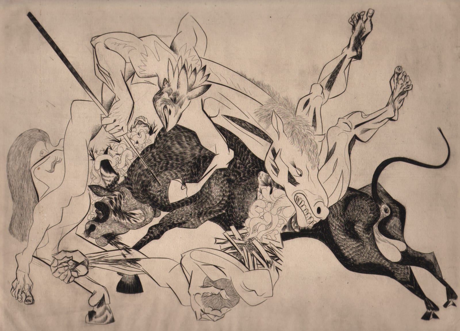 Gabor Peterdi, La Grande Bataille, 1939