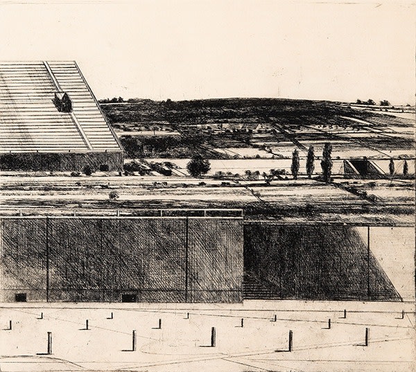 Sidney Goodman, Divided Landscape, 1966