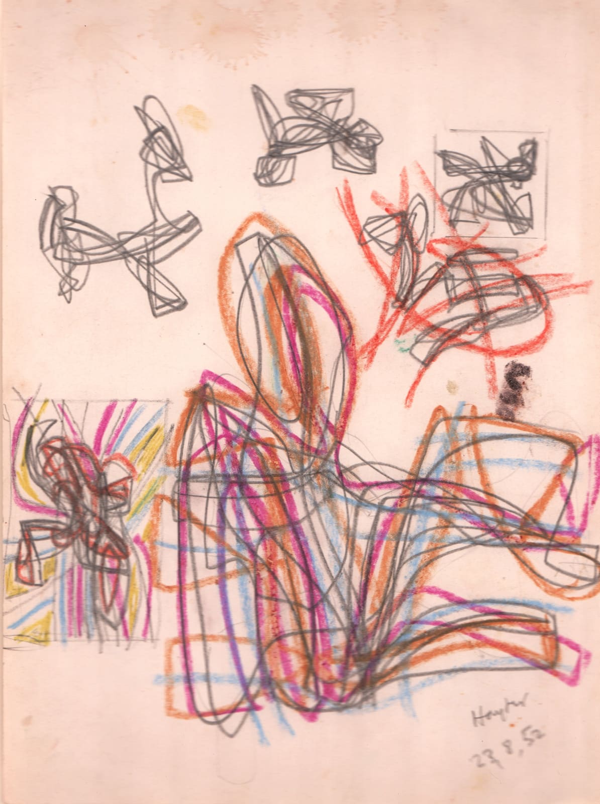 Stanley William Hayter, Untitled (Drawing #3), 1952
