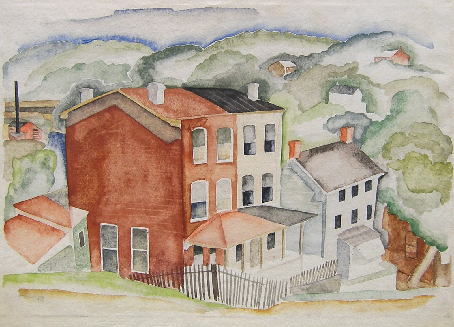 Morris Blackburn, Manayunk Houses, 1935