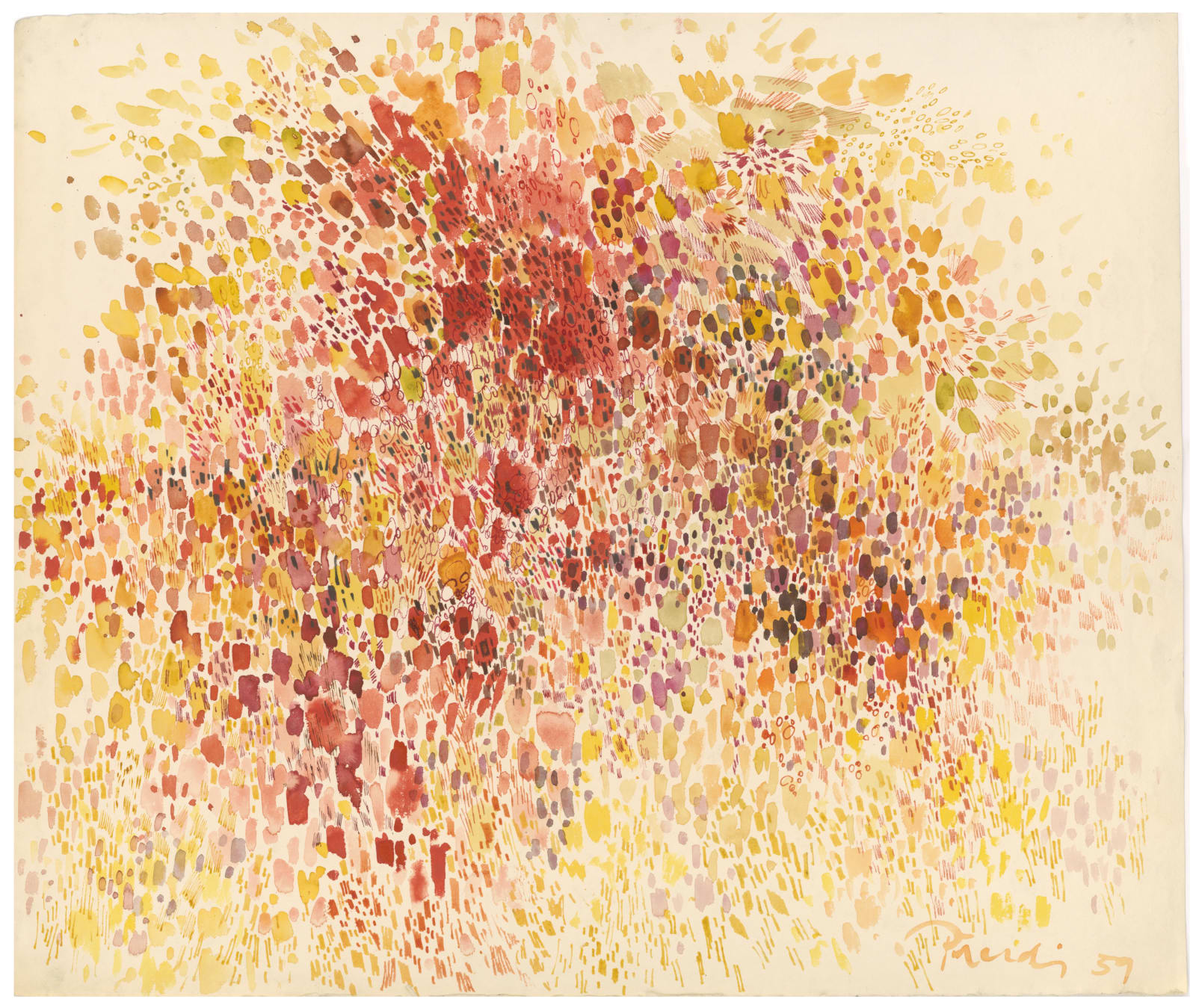 Gabor Peterdi, Burning Bushes, 1959