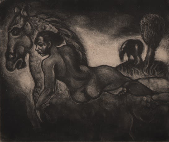 Dox Thrash, Nude on a Horse, c. 1940s-50s