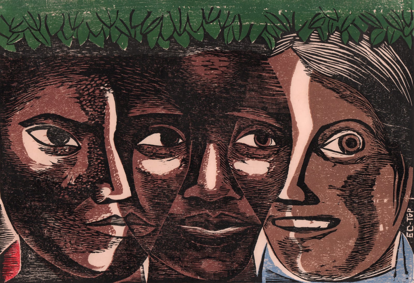 Elizabeth Catlett, American Women Unite (Unidad de la Mujer Americana), 1963