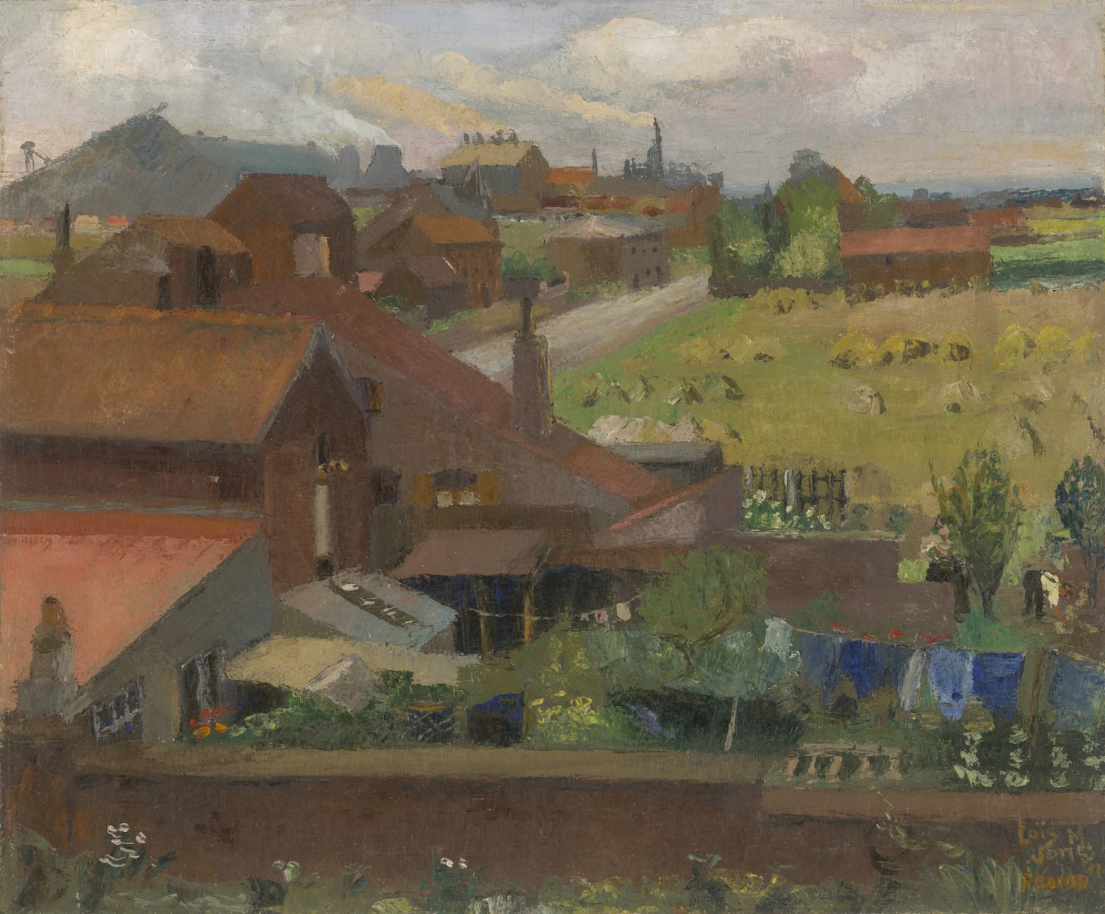 Lois Mailou Jones, View of a Town in France, 1937
