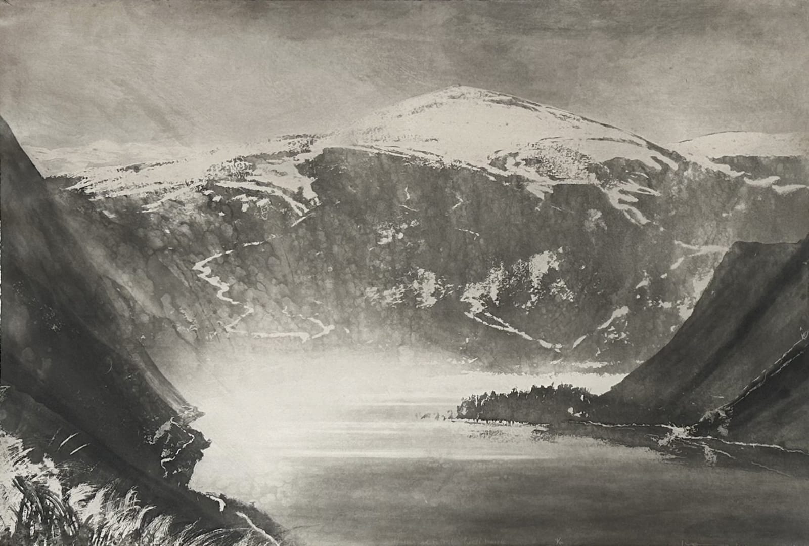 Norman Ackroyd, Balmoral Forest-Loch Muick, 2002