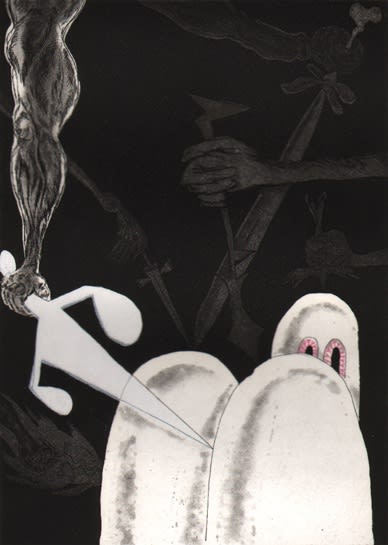Trenton Doyle Hancock, A Stab in the Dark, 2010