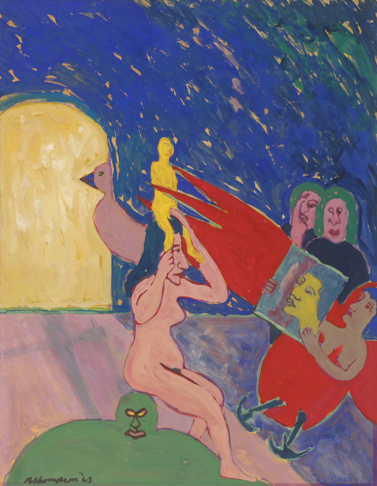 Bob Thompson, Untitled (Reflections), 1963