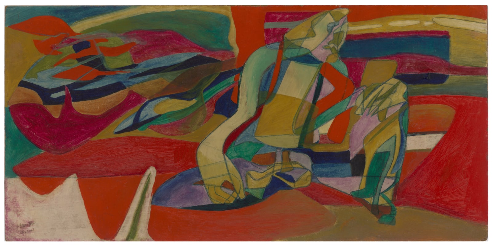 Stanley William Hayter, Figure in a Landscape, 1941