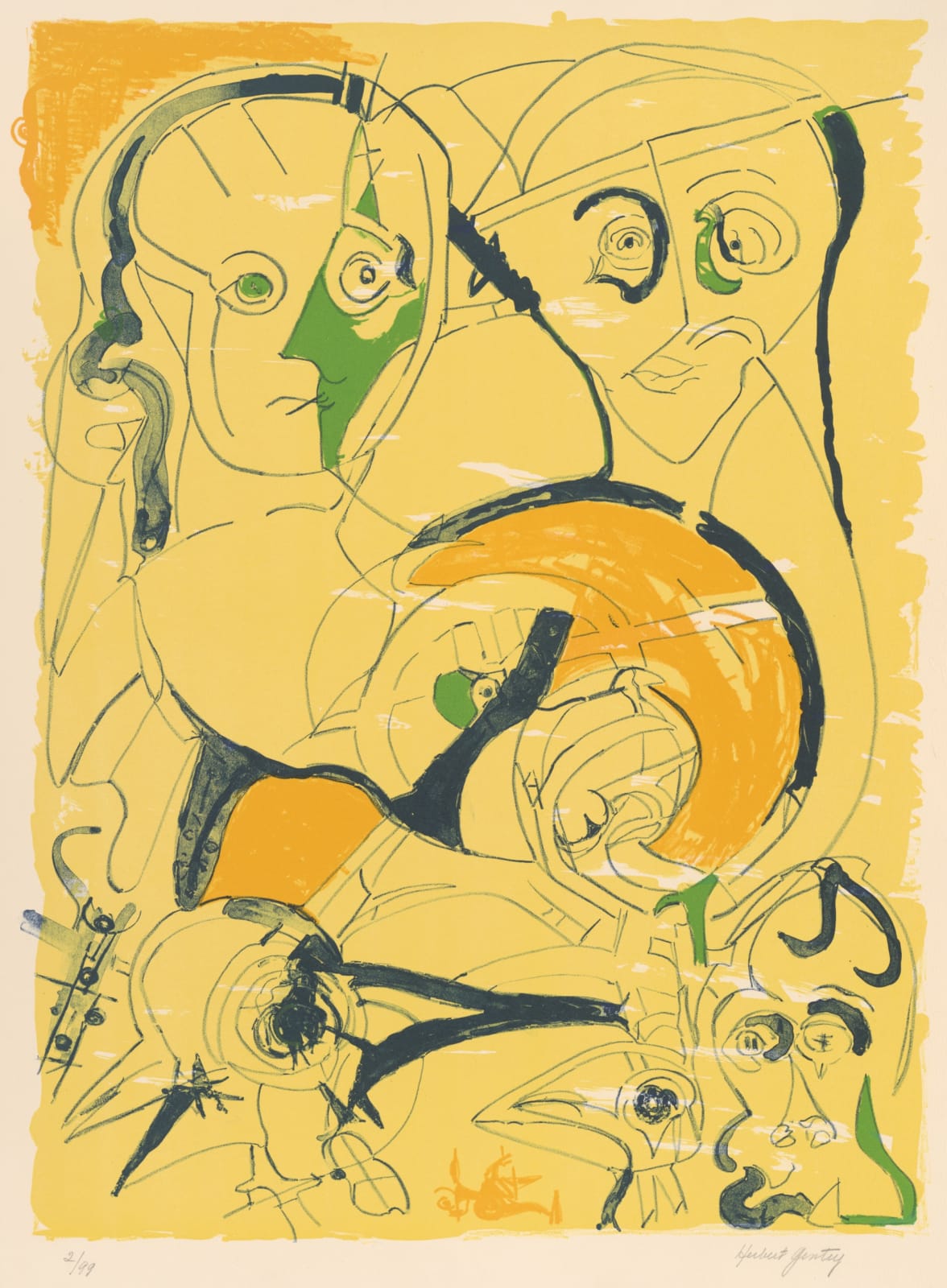 Herbert Gentry, Faced Faces, 1971