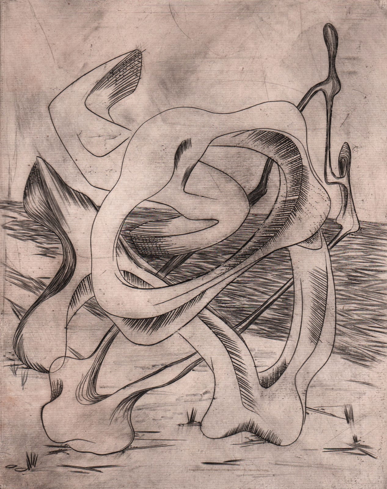 Helen Phillips, Untitled (Sculpture on a Beach), c. 1936-42