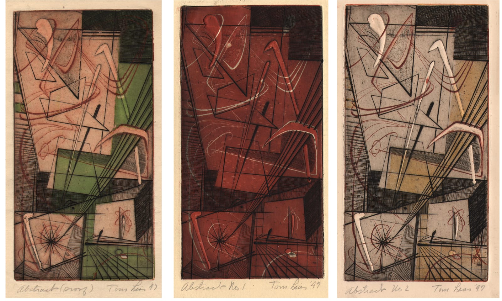 Thomas Lias, Abtract (Proof, No. 1 & No 2), 1947