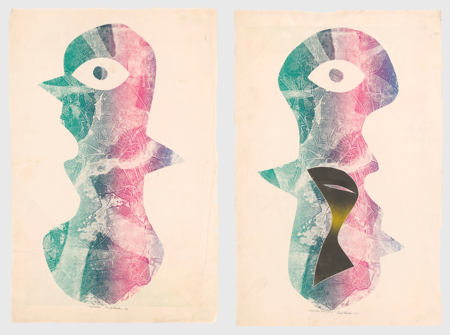 Fred Becker, Father, Mother & Child, 1948
