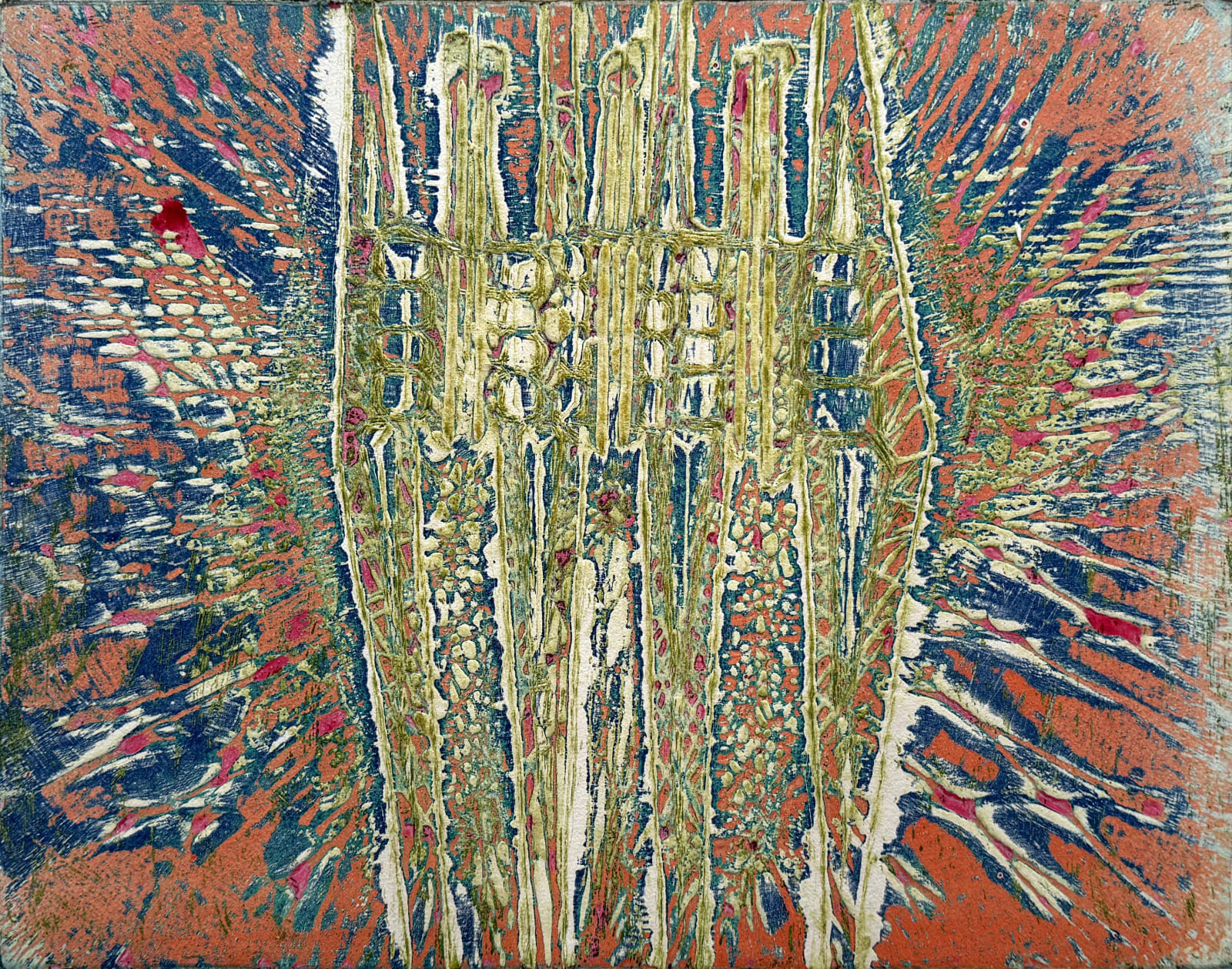 Krishna Reddy, Three Figures, 1967