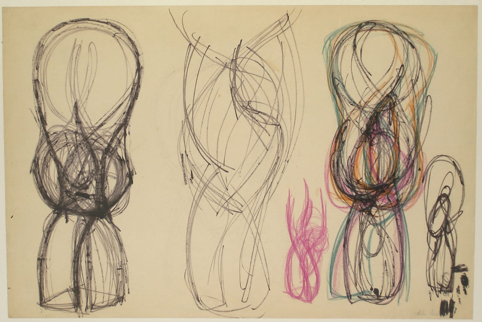 Helen Phillips, Untitled (3 Figures), c. 1955