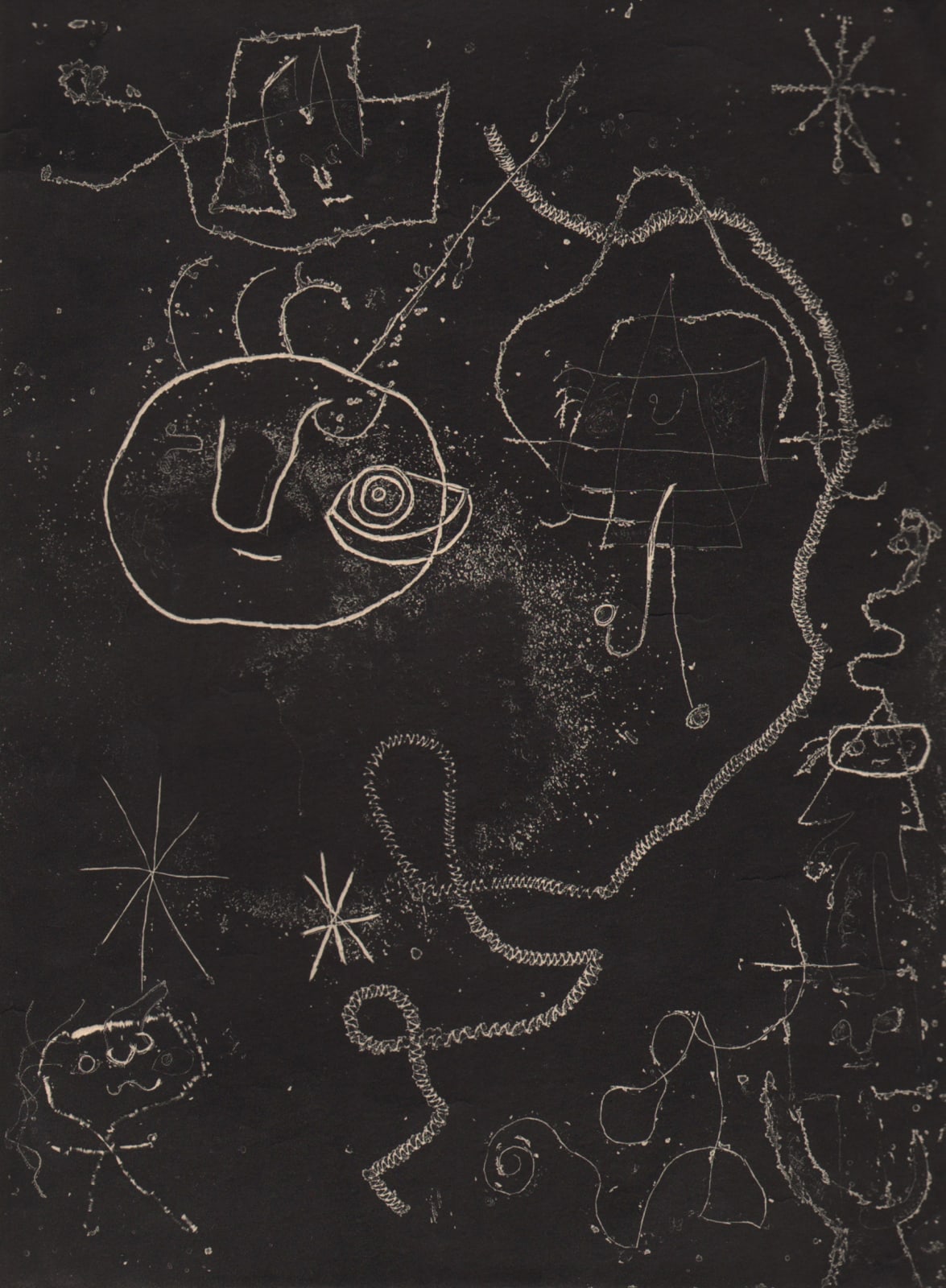 Joan Miró, Petite Fille Sautant a la Corde, Femmes, Oiseaux (Little Girl Jumping Rope, Women, Birds), 1947