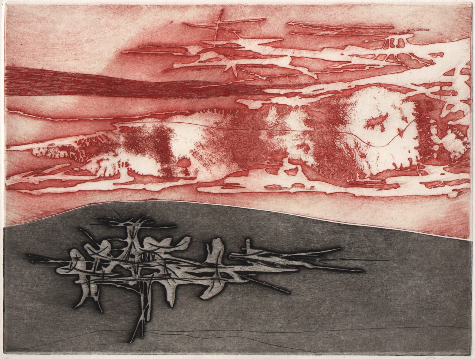 Gabor Peterdi, Bloody Sky, 1954