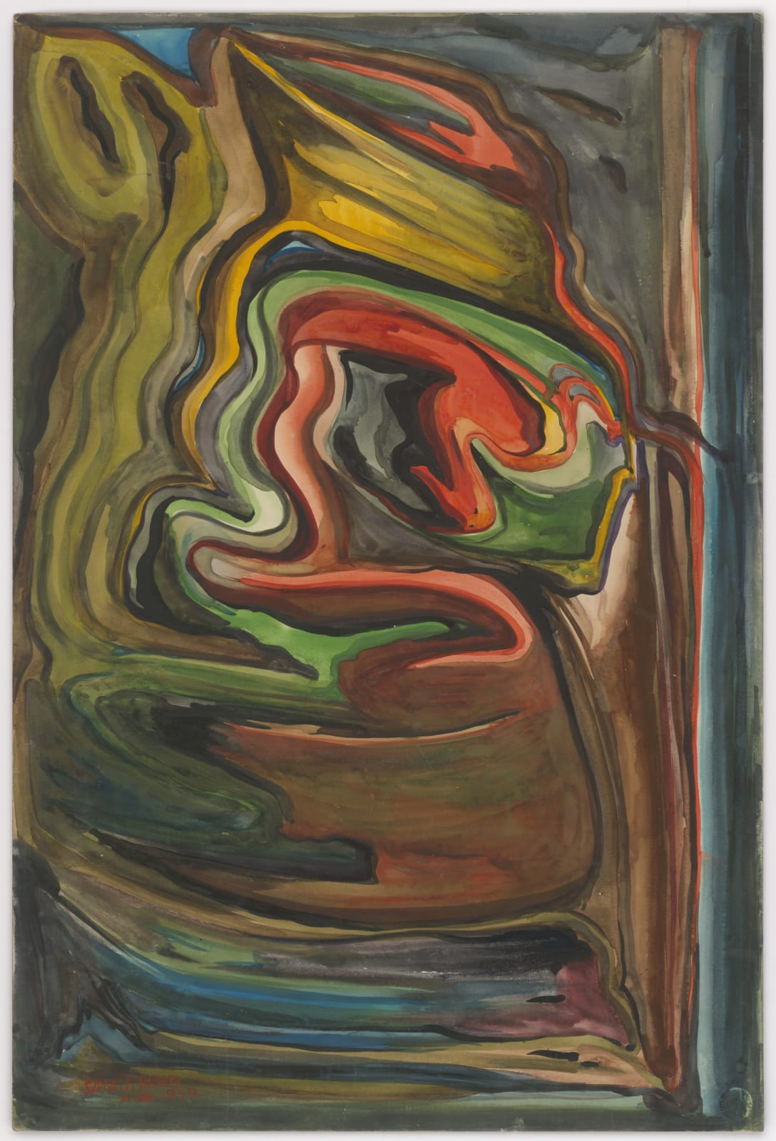 Samuel Joseph Brown, (Composition) August, 1959
