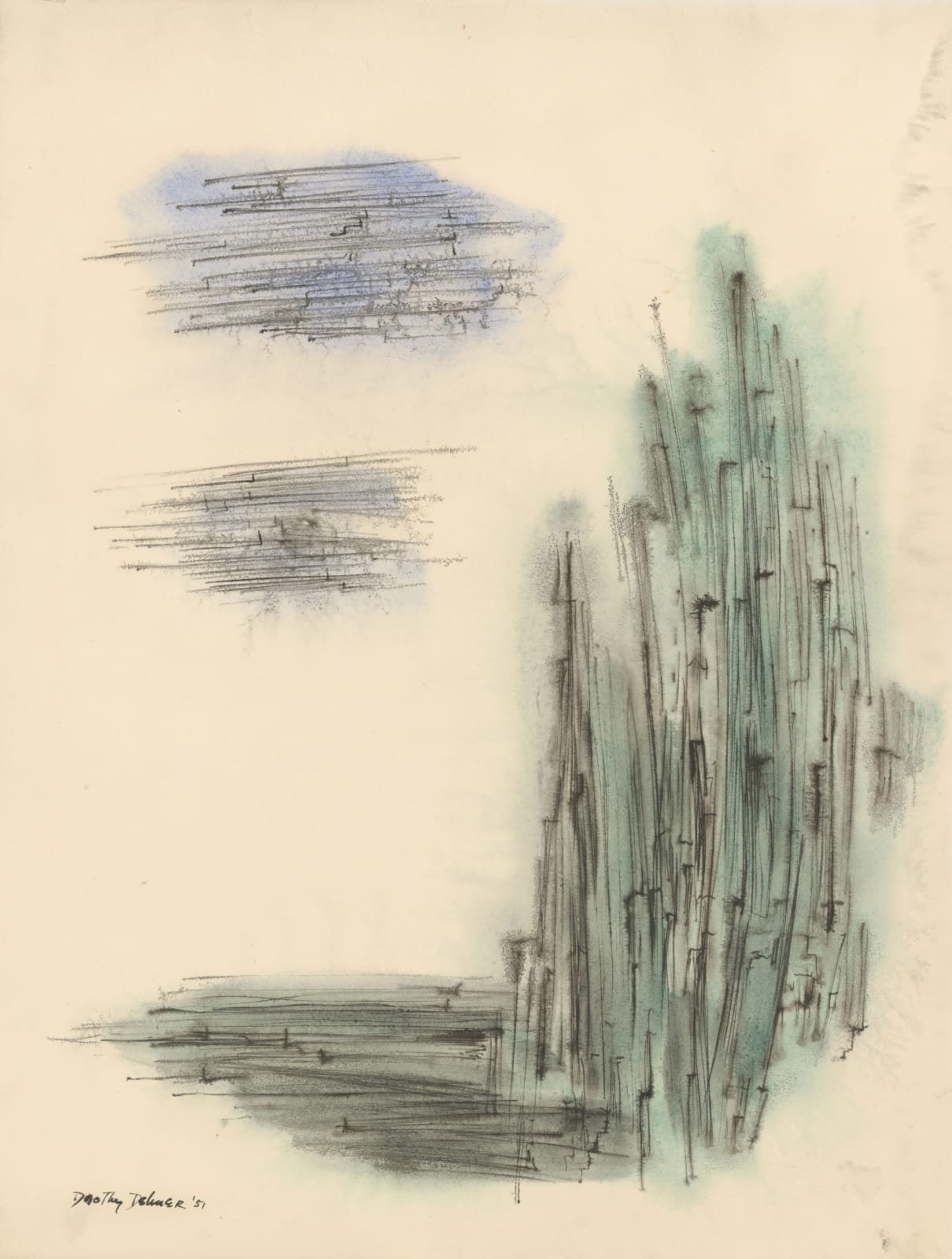 Dorothy Dehner, Untitled, 1951