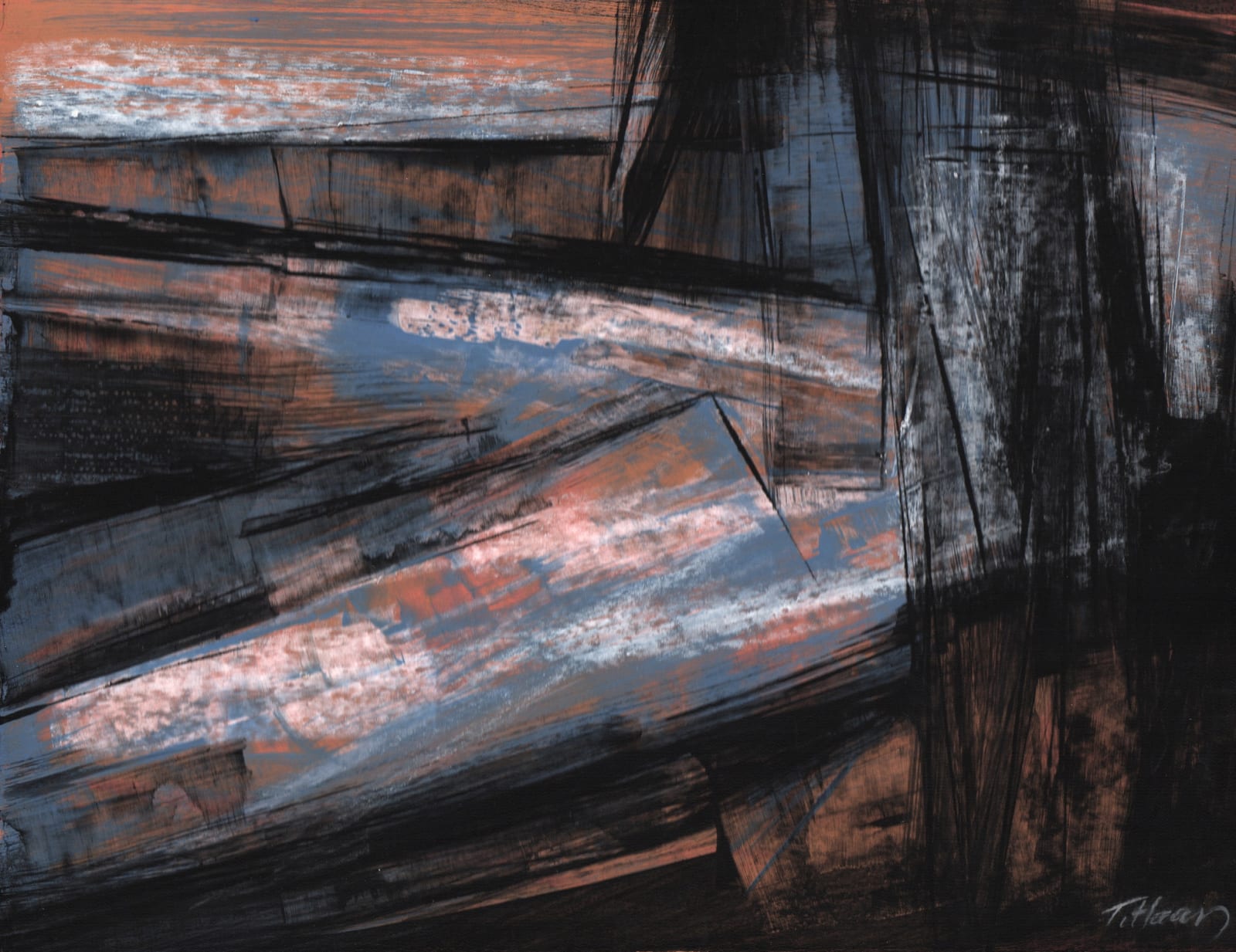 Terry Haass, Untitled (Blue/Orange), c. 1961