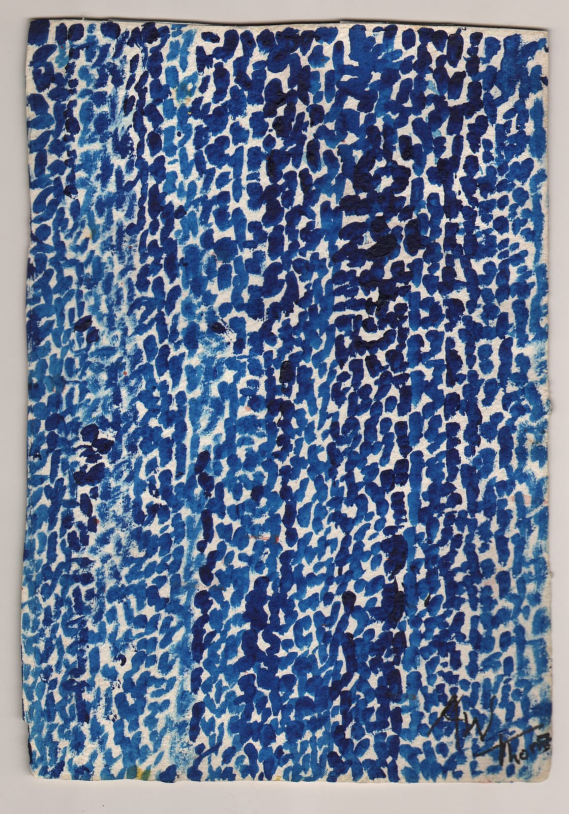 Alma Thomas, Untitled (Blue), 1972