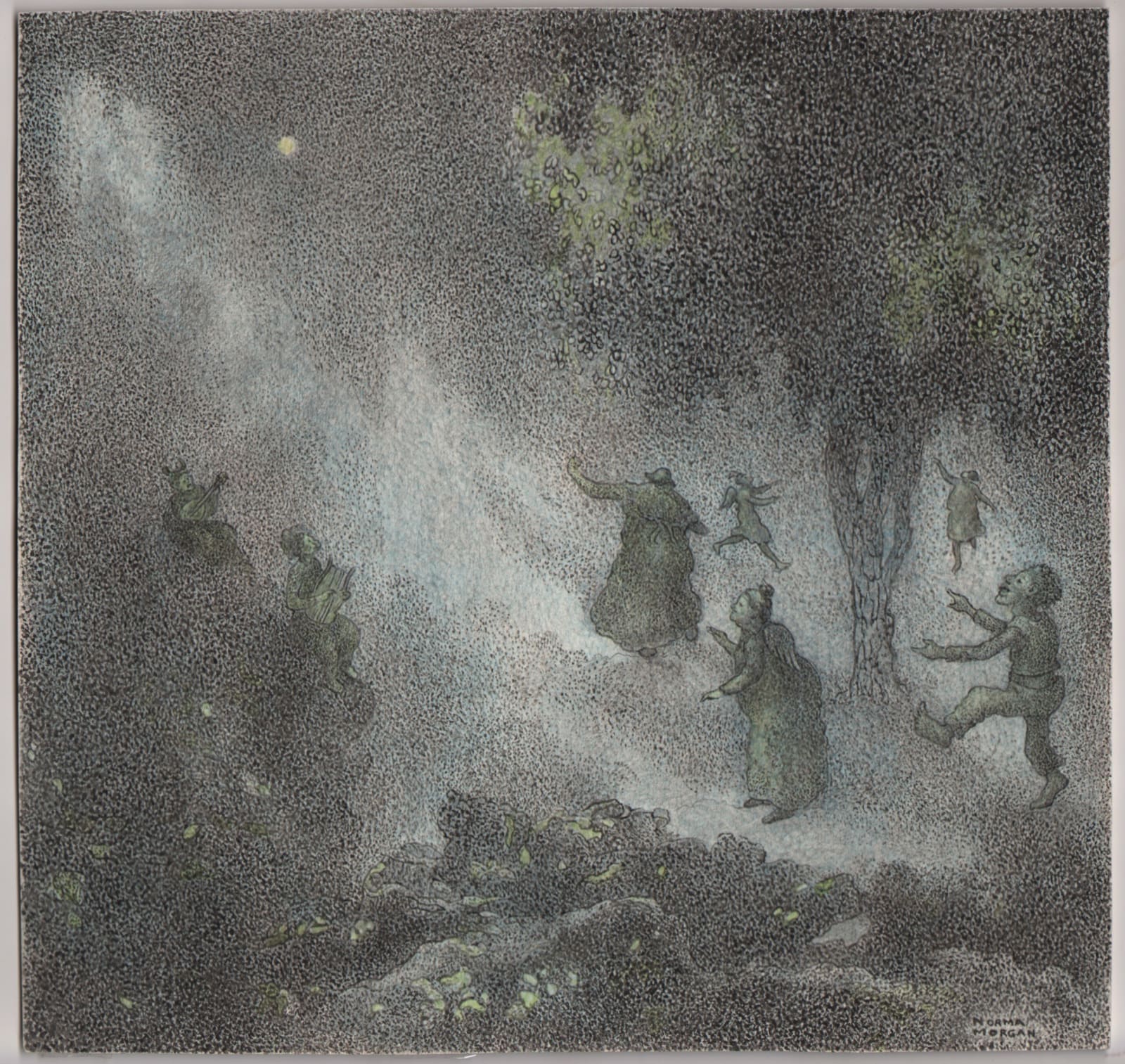 Norma Morgan, Moonlit Figures, 1996