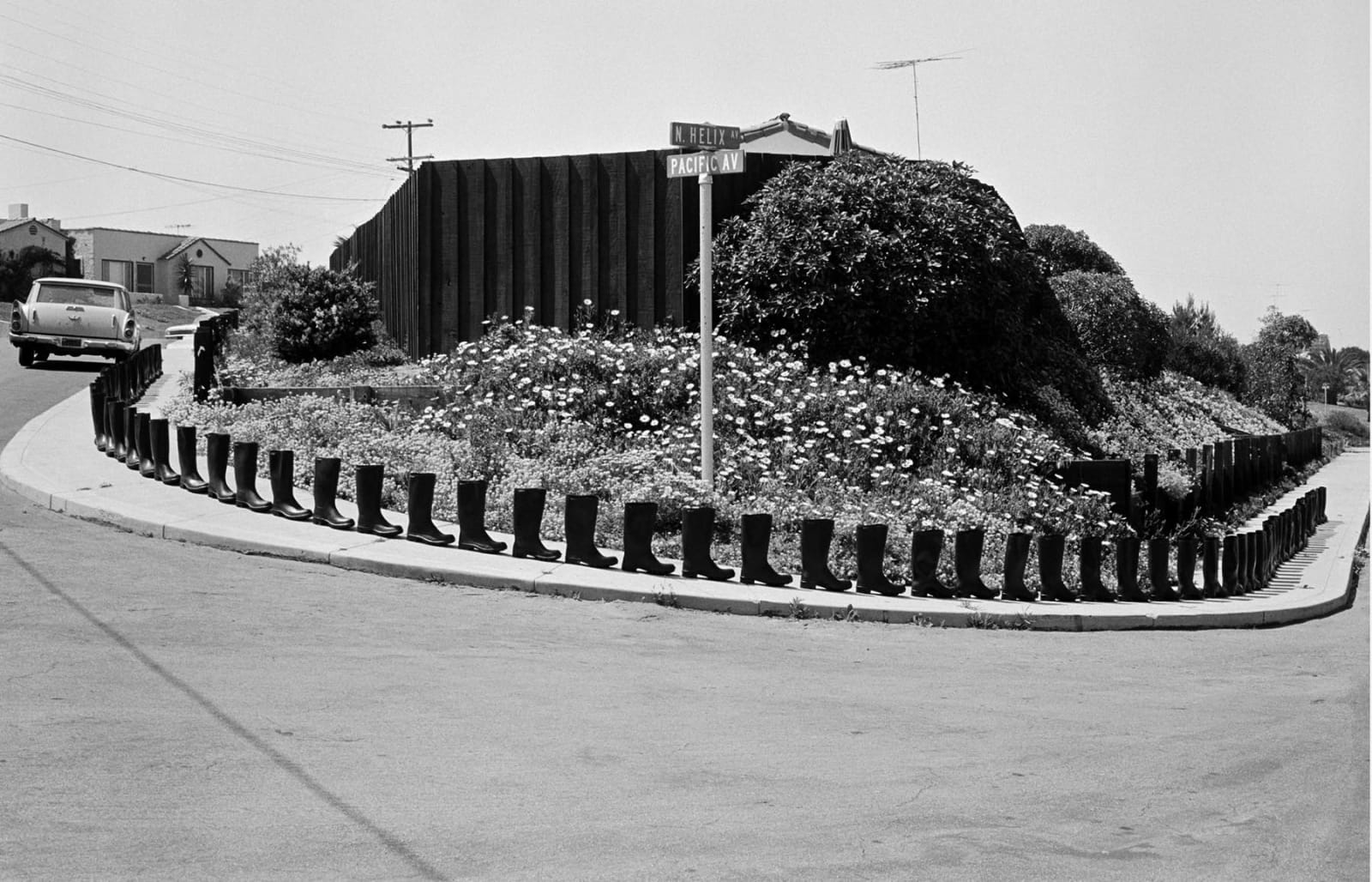 Eleanor Antin, 100 BOOTS TURN THE CORNER Solana Beach, California. May 17, 1971 2:00 p.m., 1971