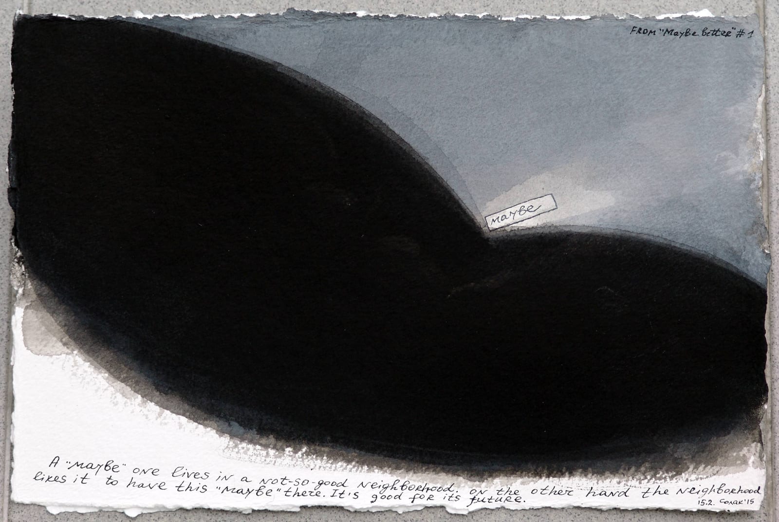 Nedko Solakov, May be better #1, 2014