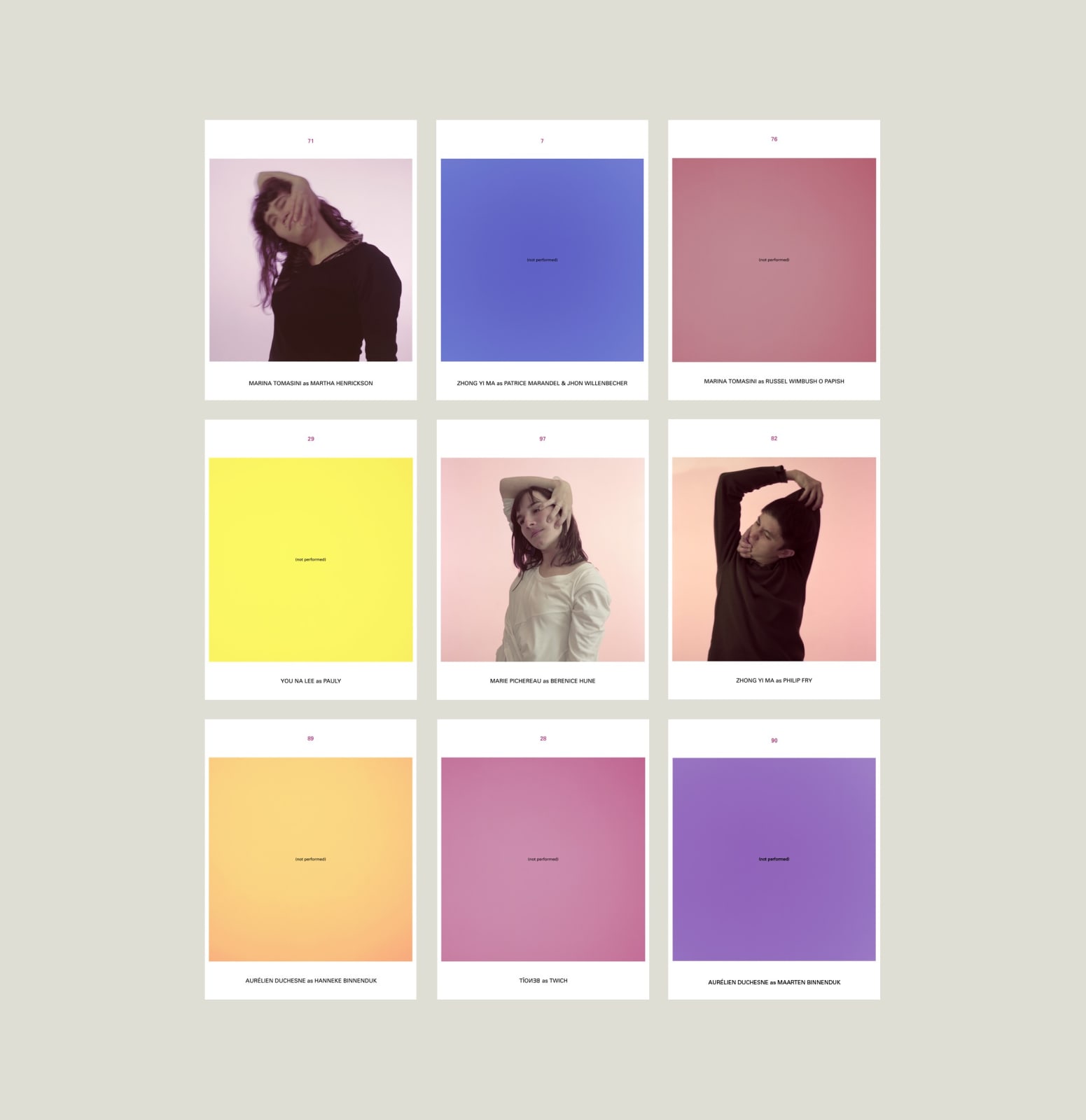 Suzanne Lafont, Situation Comedy. From General Idea’s pamphlet “Manipulating the Self”, 2011