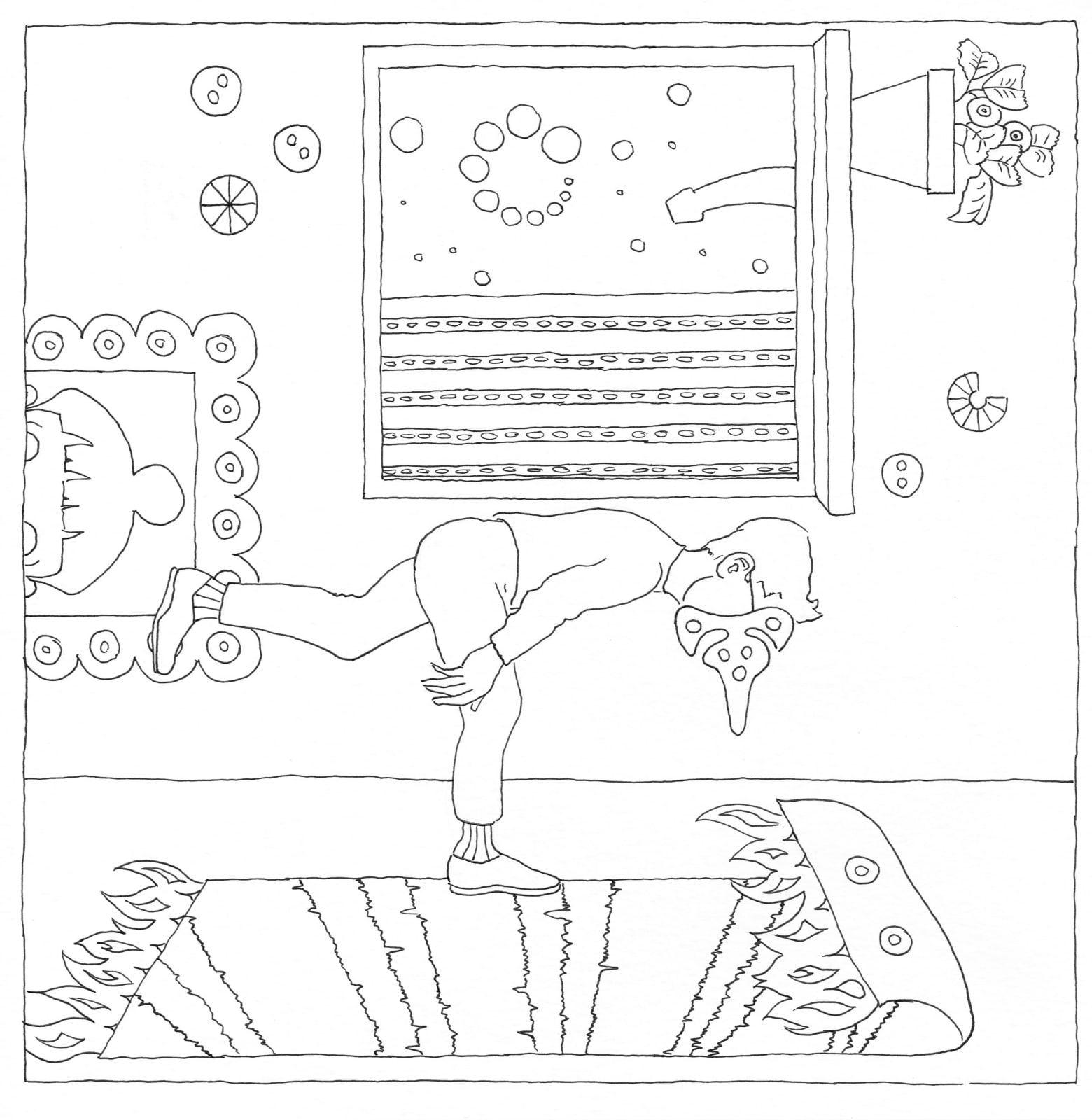 Roee_Rosen_Lucy_Is_Sick_Colouring_Cook_2020