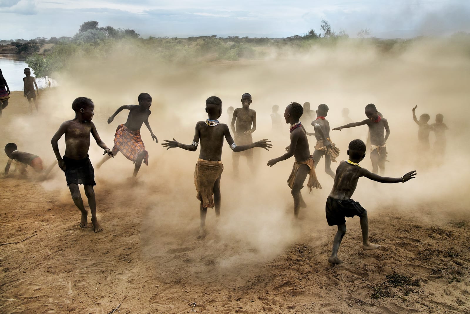 Steve McCurry, Kara Children at Play, Ethiopia, 2012